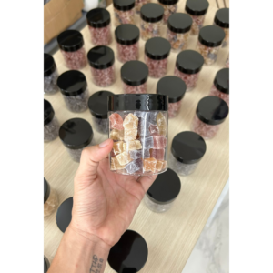 Sea moss gummies custom pack in plastic jar