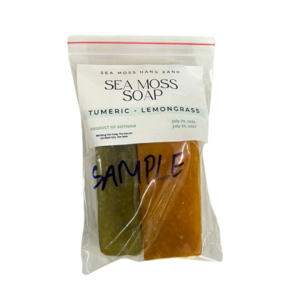 sea moss soap sample