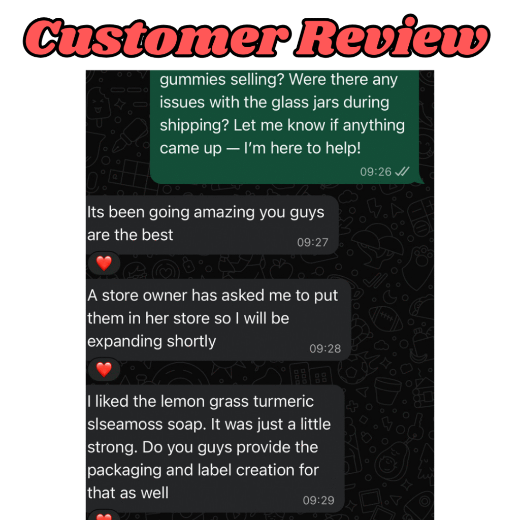 sea moss soap feedback
