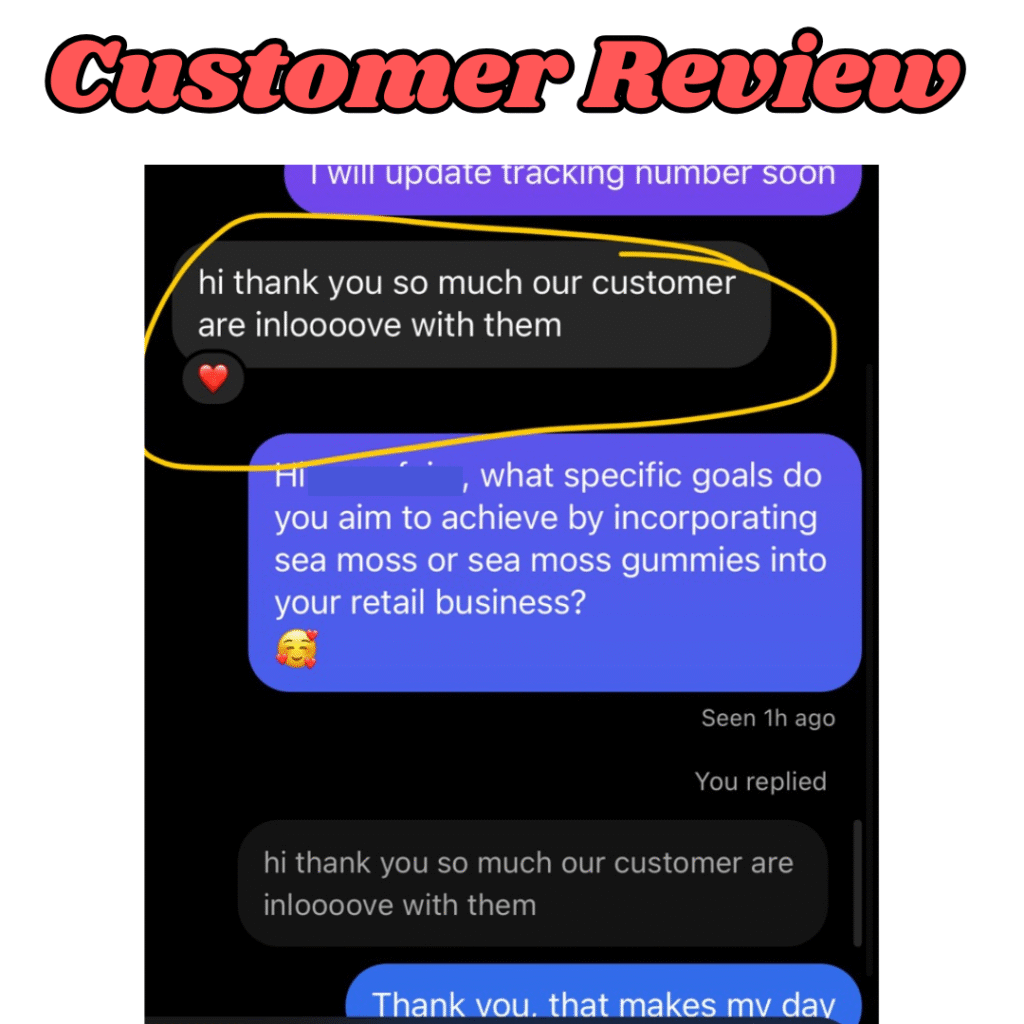 sea moss gummies testimonial